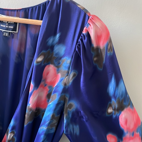 Anthropologie Made In Kind Peter Som GORGEOUS SILK dress - Picture 3 of 14